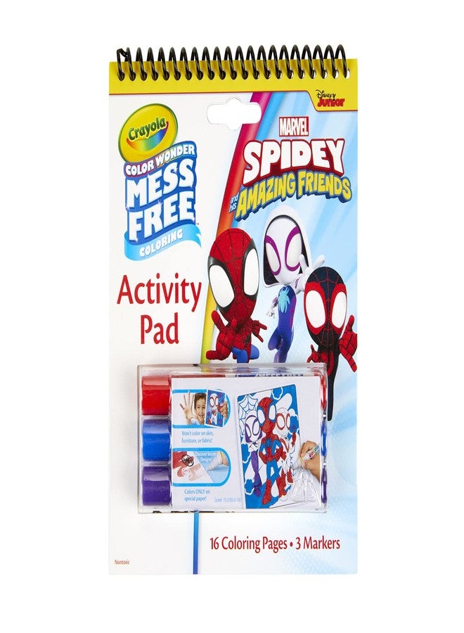 Crayola Color Wonder Activity Pad, Spiderman Coloring Pages & Mess Free Mini Markers, Gift - Image 2