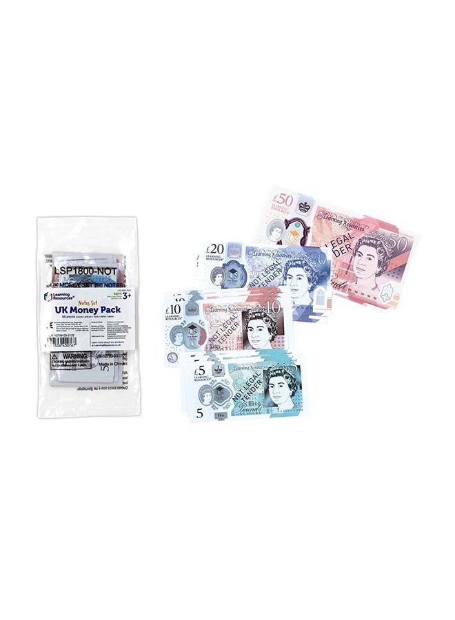 Learning Resources Uk Money Set (50 Paper Notes, Realistic Design, Ages 5+) - Image 1