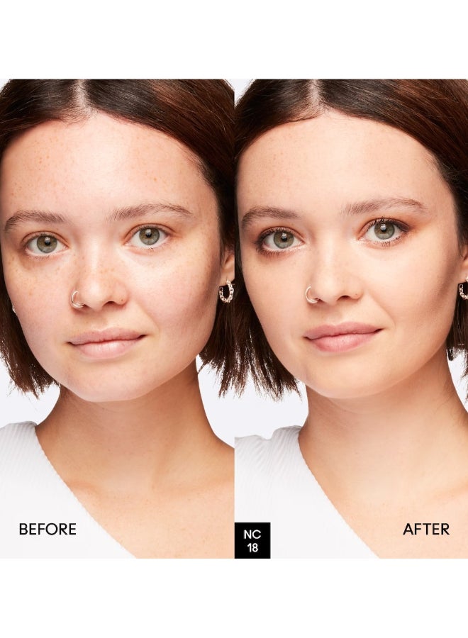 MAC Cosmetics Studio Fix Fluid SPF 15 24HR Matte Foundation + Oil Control NC18 - Image 3