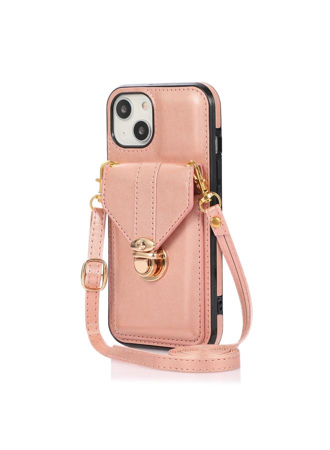 Zaboon Case For iPhone 13 Fashion Buckle Protective Case with Holder & Card Slot & Wallet & Lanyard - Image 2
