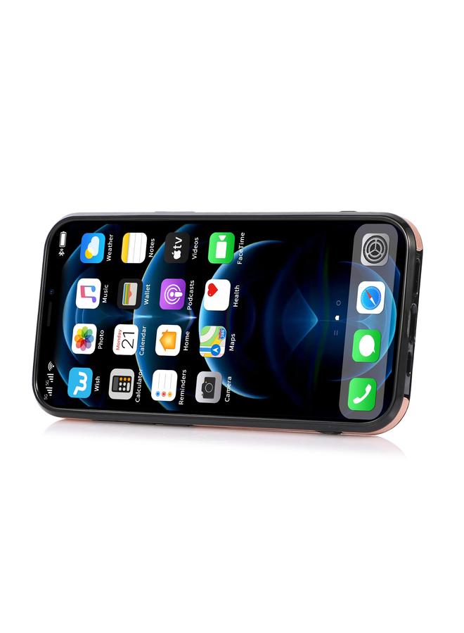 Zaboon Case For iPhone 13 Fashion Buckle Protective Case with Holder & Card Slot & Wallet & Lanyard - Image 5