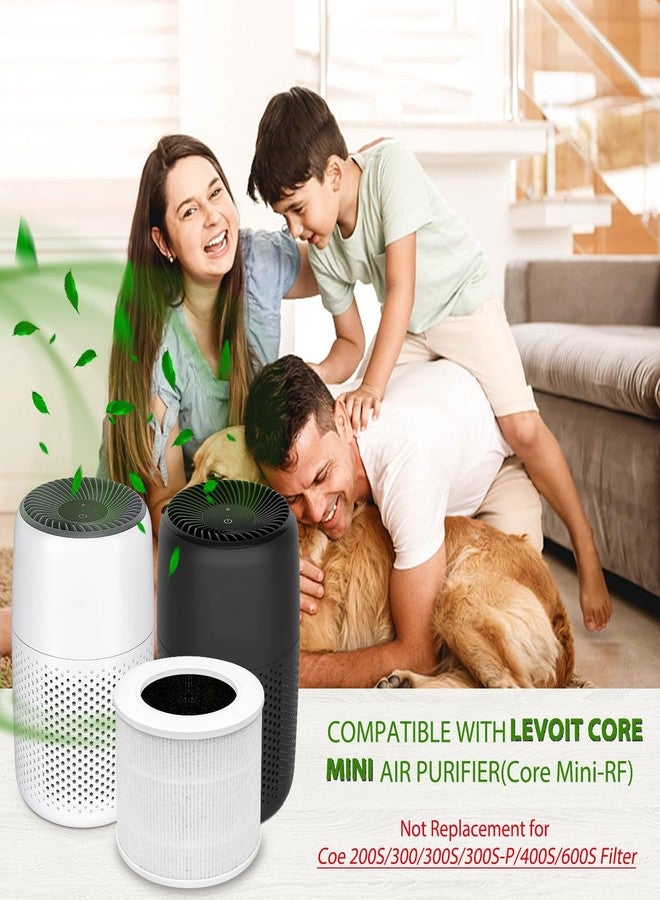 فلتر بديل لجهاز تنقية الهواء LEVOIT Core Mini، فلتر HEPA حقيقي 3 في 1 H13 لجهاز تنقية الهواء Levoit Core Mini-P/Core Mini-RF، عبوة من قطعتين - Image 3