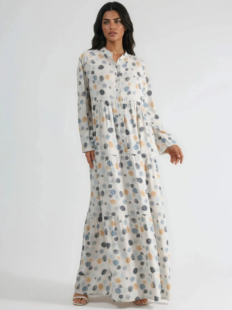 هيكاب Comfortable Patterned Maxi Dress