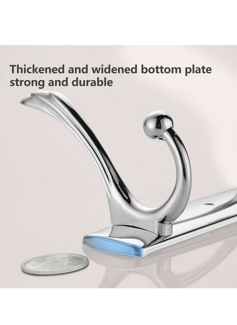 BRIMIX BRIMIX Wall Mount Coat Hooks Heavy Duty Stainless Steel Hooks for Hanging Towel Hat Robe Cloth Organizer for Bathroom Kitchen Living Room Bedroom Door Hook (5 Hooks)  - Image 2