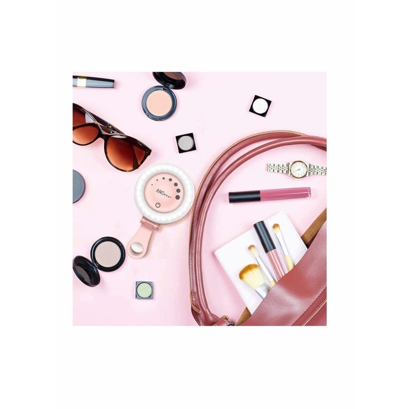 Zikra Selfie Ring Light  for Phone for iPhone Laptop Mini Clip On and Portable Light for Photography Makeup 21 Light Mode 60 Led Beads 500mhA Rechargeable - Image 5