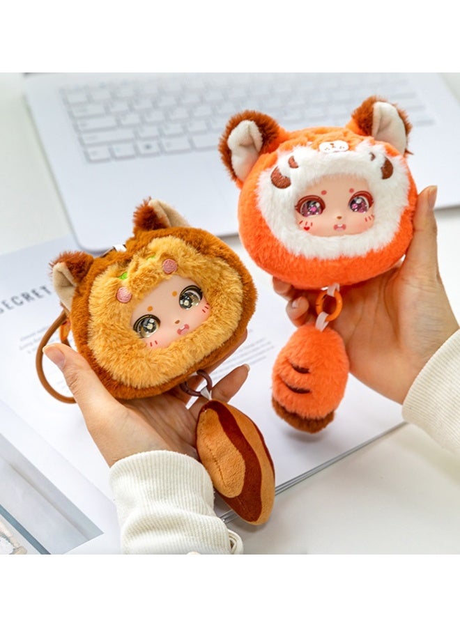 Dreamer Bag Pendant, Dreamer Series Vinyl Plush Toy, Soft Hair, Setachable Hanging Rope — Tiger - Image 3