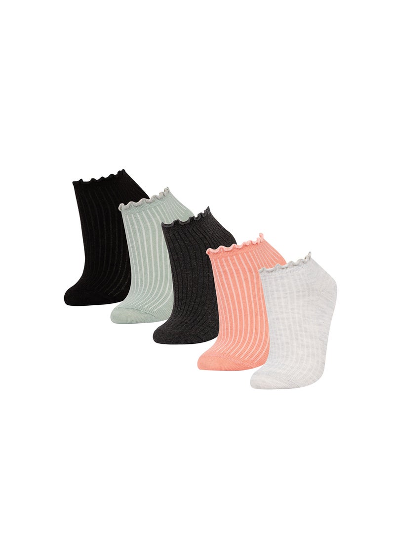 DeFacto Relax Fit 5-Pack Cotton Ankle Socks - Image 1