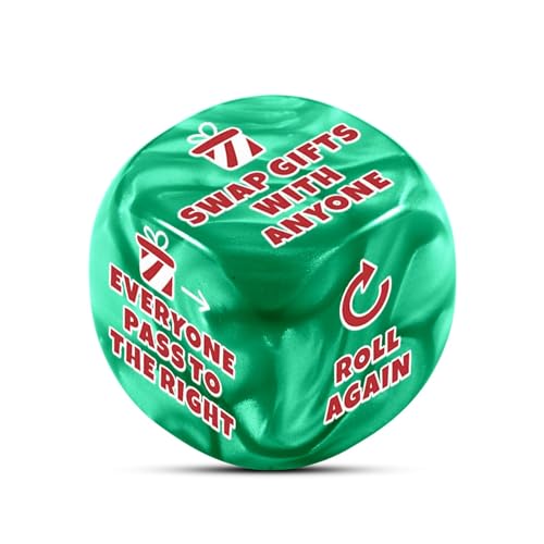 NUBARKO Santa Swap Gift Exchange Dice Exchange Gifts Family Game Gag Gifts for Christmas Party Funny White Elephant Gift for Adults Exchange Dice Game Christmas Party Games Stocking Stuffers for Women Men Him - Image 1