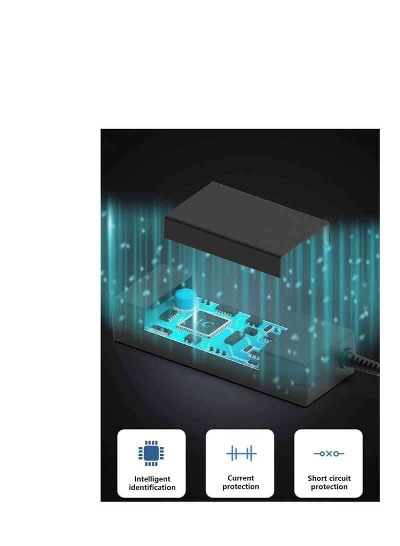 Terabyte شاحن لابتوب عالمي 90 واط محول طاقة AC مع 15 رأس متوافق مع لينوفو HP ديل أيسر أسوس سامسونج سوني غيتواي نوت بوك ألترا بوك كروم بوك كابل طاقة - Image 4