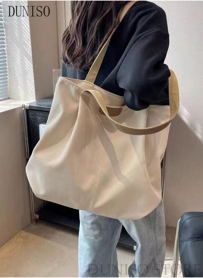 DUNISO - Women's Shoulder Tote Bag Canvas Handbag For Women Large Capacity Bucket Bag Fashionable Travel Messenger Shoulder Bag For Ladies Girls College Students - Image 1