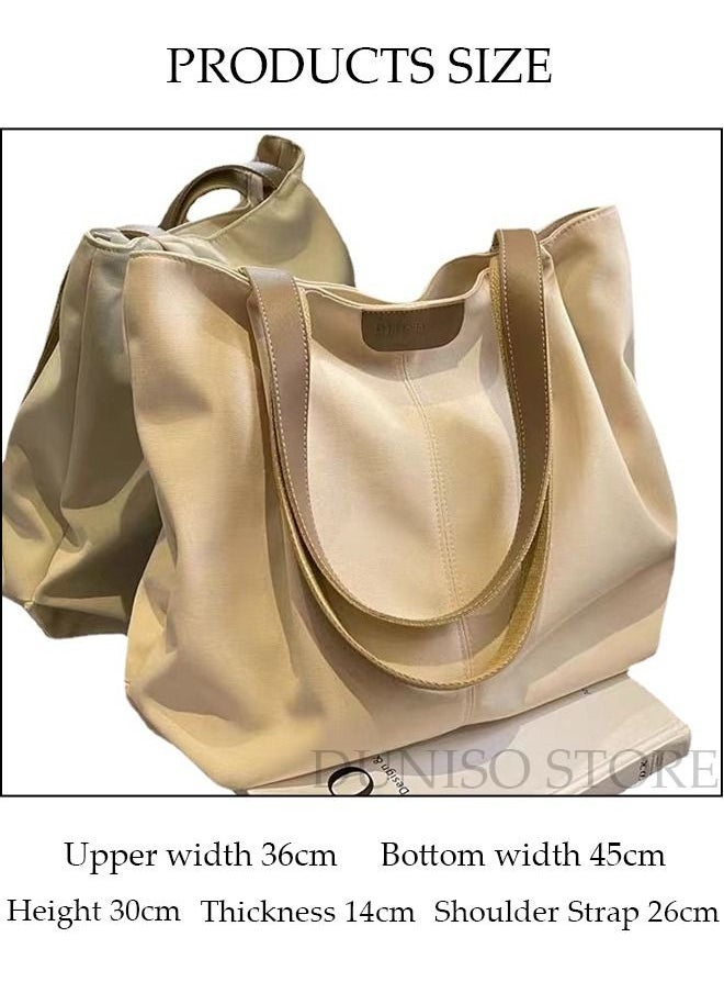 DUNISO - Women's Shoulder Tote Bag Canvas Handbag For Women Large Capacity Bucket Bag Fashionable Travel Messenger Shoulder Bag For Ladies Girls College Students - Image 1