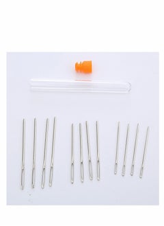 Excefore Large Eye Blunt Needles, Quality Stainless Steel Yarn Knitting Needles, Embroidery Needles for Brocade, and Sewing Needles, Crafting Knitting Weaving Stringing Needles (Silver - 12 Pieces)  - Image 5
