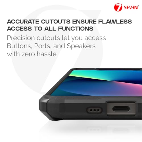 7-Seven 7SEVEN® Ipacky Back Cover for iPhone 13 Mobile Back Case Shock Proof Design Camera Edges Protection Crystal Clear Phone Case Precise Cutouts Matte Black Soft Bumper Phone Cover - Image 4