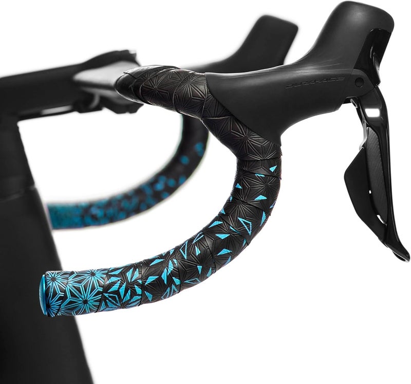 Supacaz Super Sticky Kush Star Fade Bar Tape, Neon Blue - Image 2
