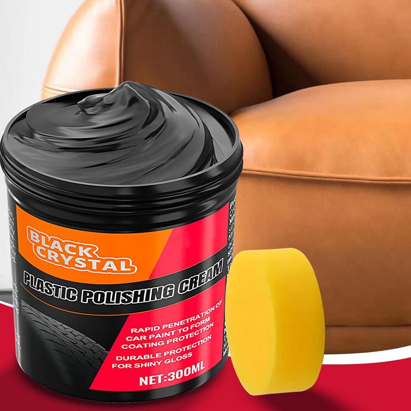 Trim Restorer – 300g Automotive Wax, Leather, Scratch Repair Paste, Protective Coating Formula, Long Lasting Shine Enhancer | Ideal Choice Vehicle Detailing Metal Parts Headlights - Image 3
