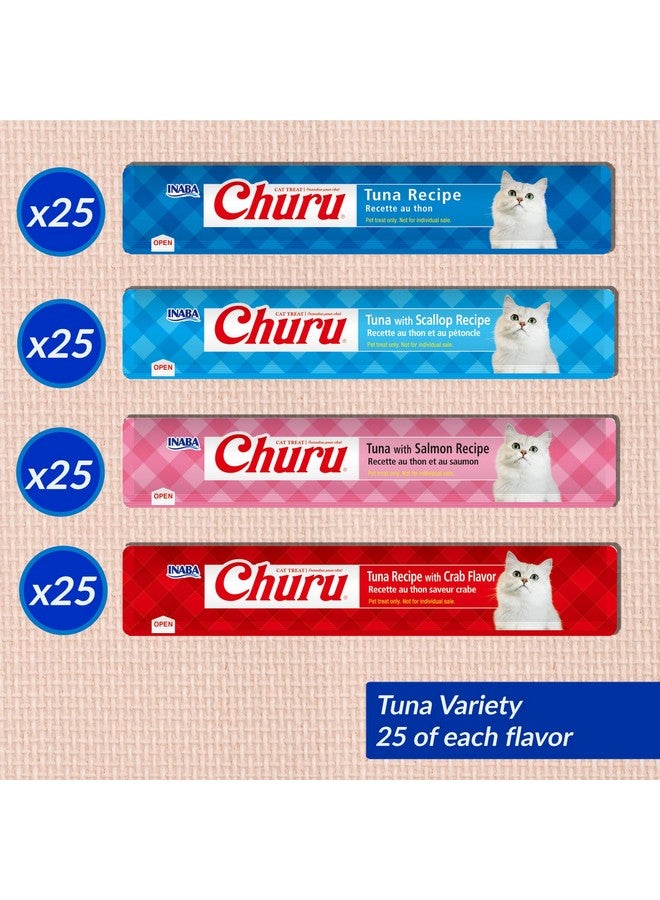 INABA Churu Cat Treats, Lickable, Squeezable Creamy Purée with Vitamin E, 0.5 Ounces per Tube, 100 Tubes Total, Tuna Variety - Image 3