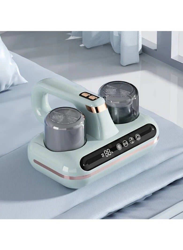5 in 1 Cordless Mite Removal Household Bed Vacuum Cleaner with UV-C Light and Ultrasonic Technology, 10000pa Strong Suction, Low Noise, Mite Removal and Dust Removal Tool Electric UV Sterilizer. (Comes with 3 Filters) - Image 1