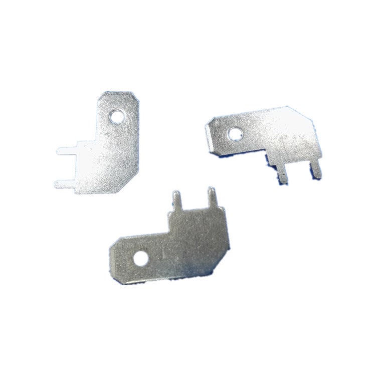 250 flag insert 6.3 flag insert 90 degrees tin-plated tin-nickel welding plate two-leg insert terminal