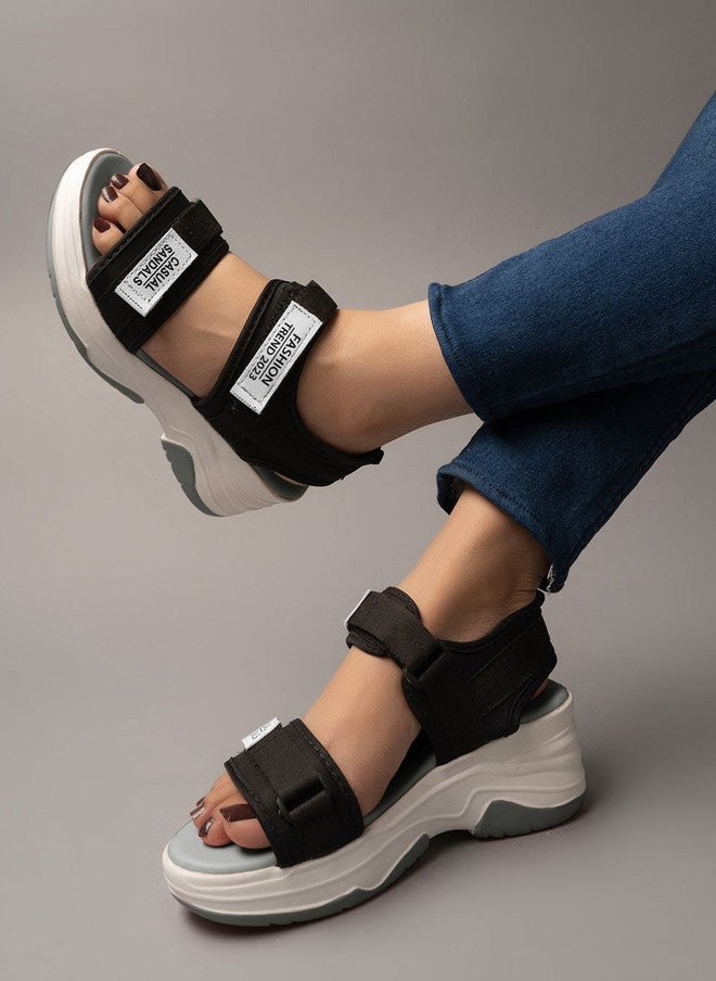 Shoetopia Colourblocked Block Heels - Image 3