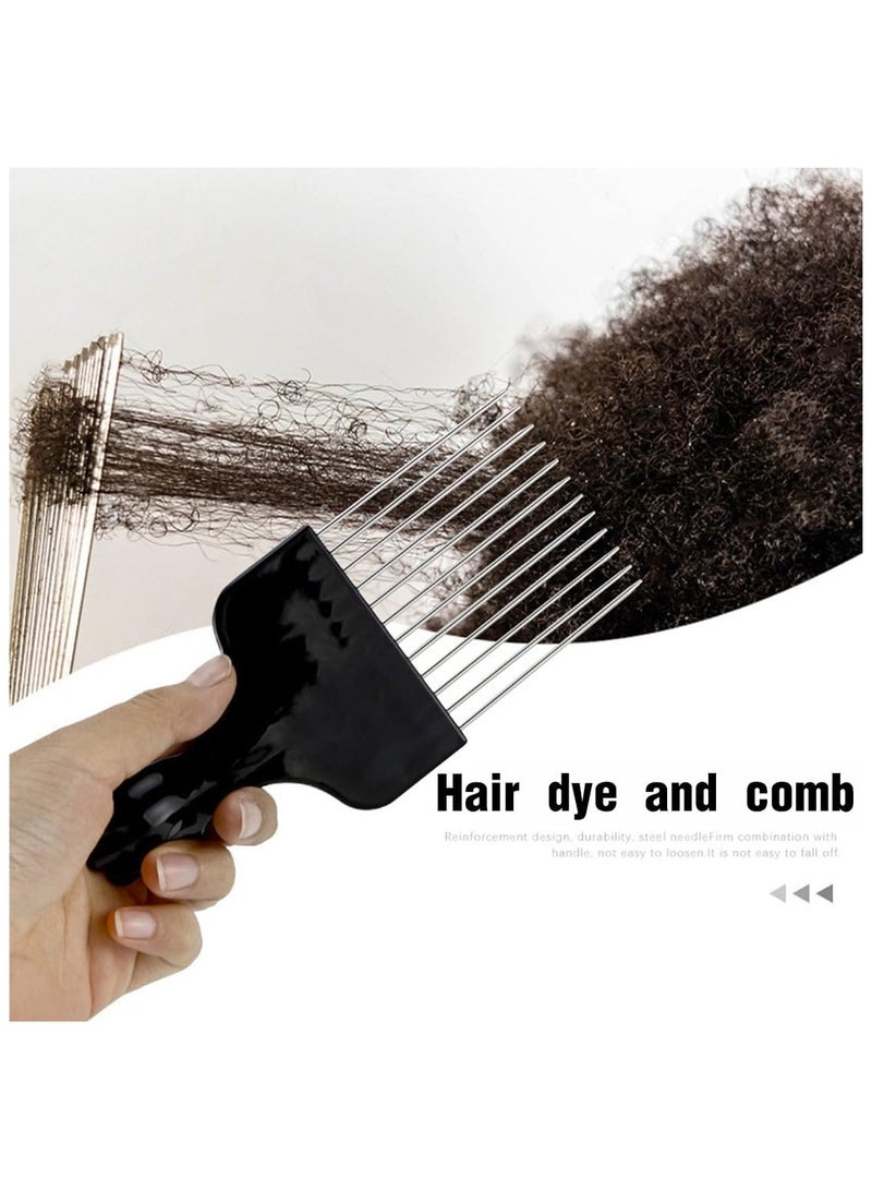 African Metal Hair Styling Comb, Wide Tooth Hair Brush, Curly Hair Brush, Beard Comb - Image 4