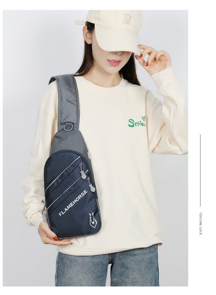 FLAMEHORSE Trendy New Outdoor Chest Bag Reflective Messenger Bag Men's And Women's Waterproof Lightweight Travel Shoulder Bag - Image 2