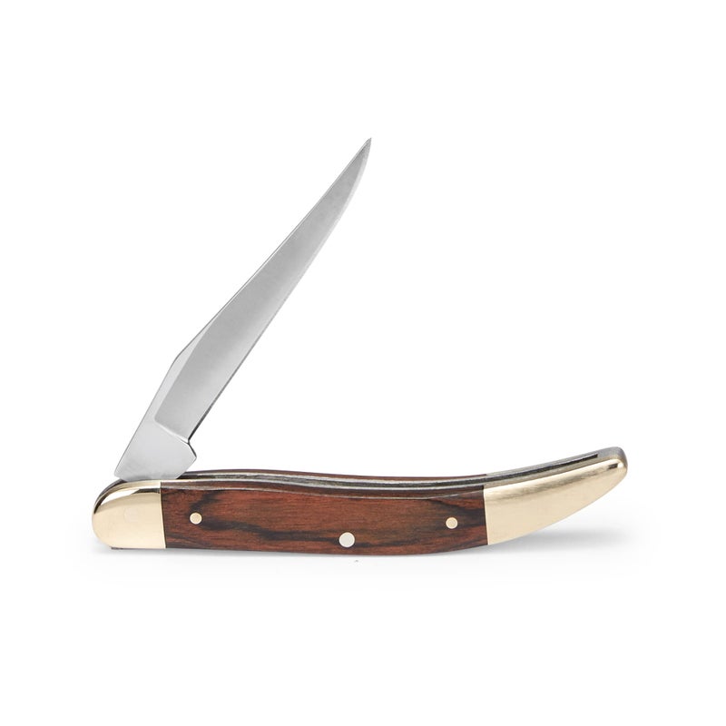 Buck Knives 385 Toothpick Single-Blade Folding Pocket Knife with Wood Handle - Image 2