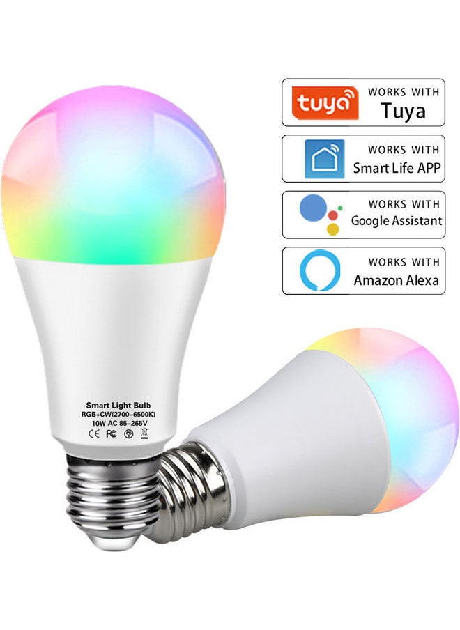 NIBEMINENT - 10W WIFI Smart RGB Led Bulb White 15X5.00X10.00cm - Image 1