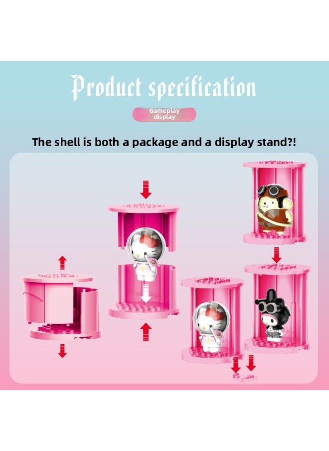 Generic Genuine Authorized Hello Kitty Blind Box Twisted Egg Assembling Building Blocks Toy Twisted Egg Hello Kitty Hand-made Doll Female-Color:Hello Kitty Second Generation Twisted Egg 1 (buy 12 And Send A Whole Box)  - Image 5