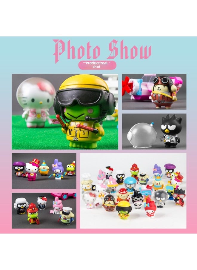 Generic Genuine Authorized Hello Kitty Blind Box Twisted Egg Assembling Building Blocks Toy Twisted Egg Hello Kitty Hand-made Doll Female-Color:Hello Kitty Second Generation Twisted Egg 1 (buy 12 And Send A Whole Box)  - Image 4