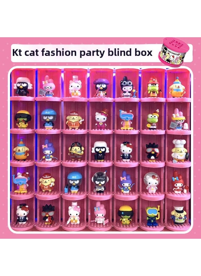 Generic Genuine Authorized Hello Kitty Blind Box Twisted Egg Assembling Building Blocks Toy Twisted Egg Hello Kitty Hand-made Doll Female-Color:Hello Kitty Second Generation Twisted Egg 1 (buy 12 And Send A Whole Box)  - Image 2