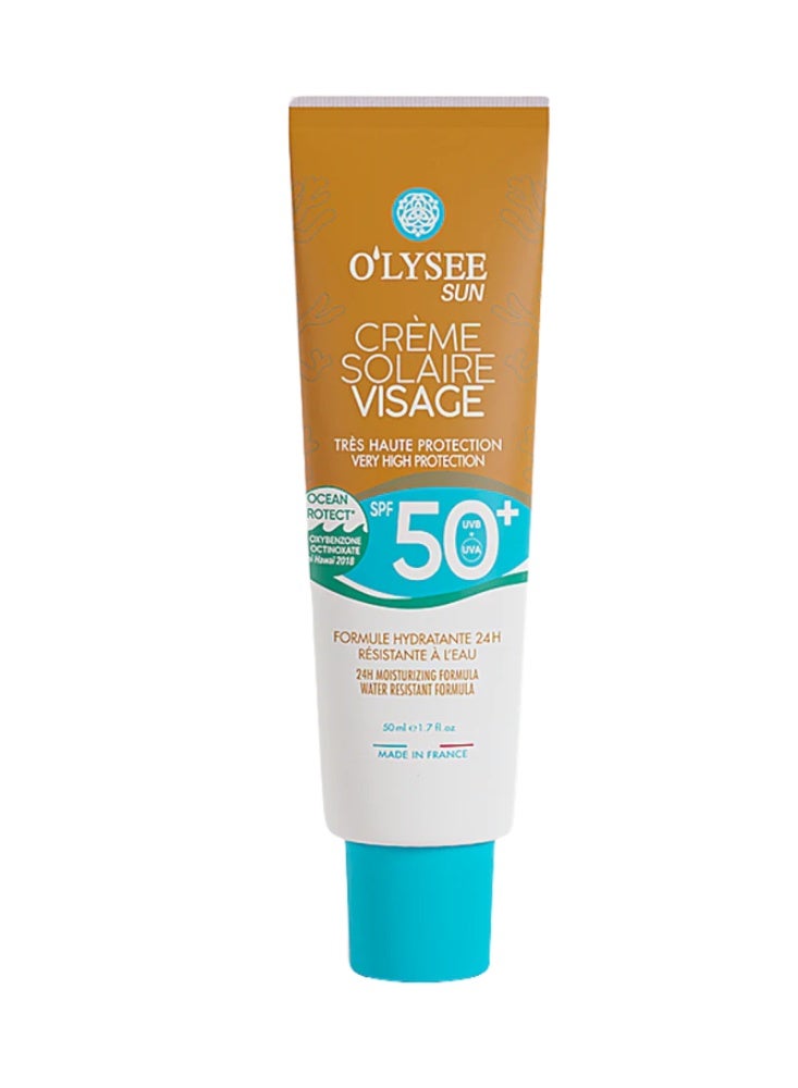 أوليسي كريم واقٍ من الشمس للوجه SPF 50, 50  مل صُنع في فرنسا - Image 1