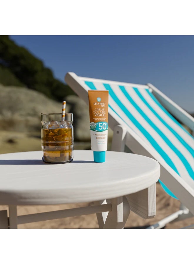 أوليسي كريم واقٍ من الشمس للوجه SPF 50, 50  مل صُنع في فرنسا - Image 2