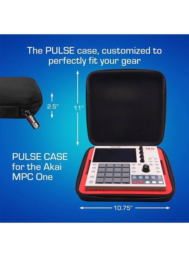 Analog Cases PULSE Case for Akai MPC One or comparable Music Production Center (carrying case made of durable, molded EVA/Nylon, molded handle), Black - Image 5
