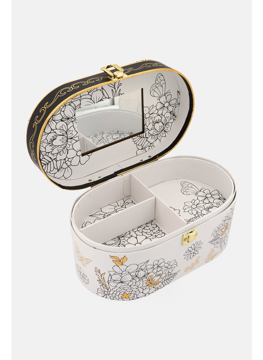 VOTUM Women Floral Print Train Case, Multicolor  - Image 3