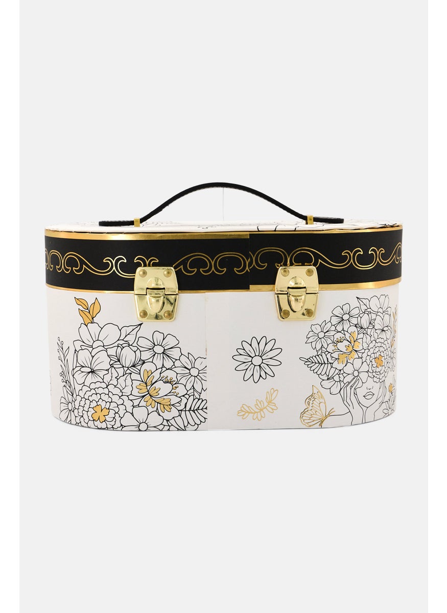 VOTUM Women Floral Print Train Case, Multicolor  - Image 2