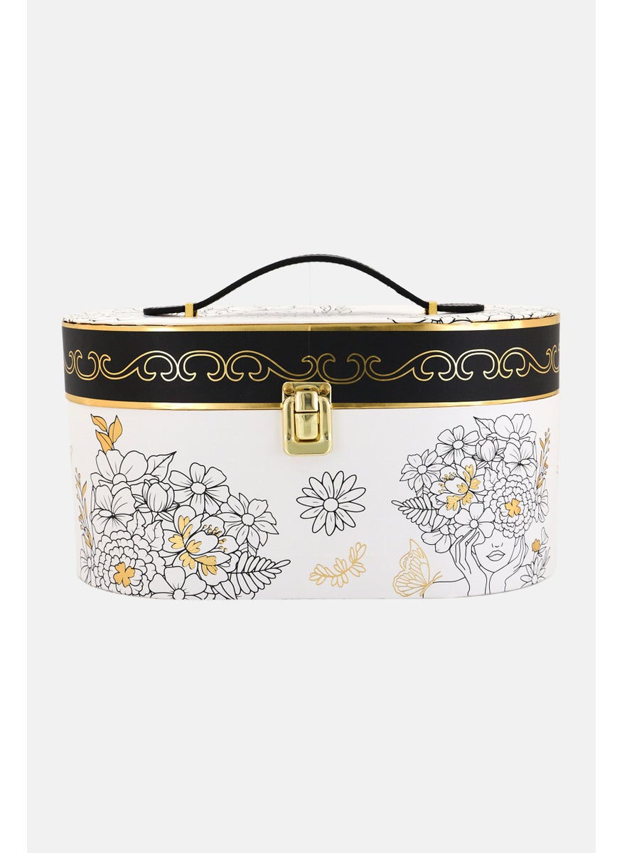 VOTUM Women Floral Print Train Case, Multicolor  - Image 1