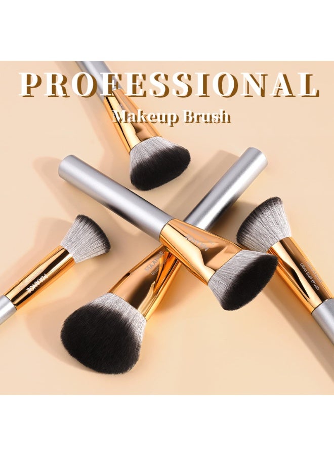 MAANGE 20 PCS Makeup Brushes with Case Professional Makeup Brush Set Premium Synthetic Face Kabuki Foundation Brush Kit - Image 5