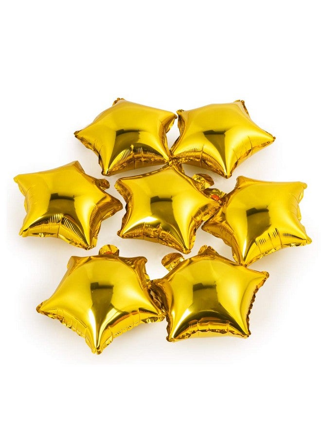 MOWO Star-shaped Balloon,10" Gold Foil Balloon Mylar Balloon,Pack of 50 - Image 1