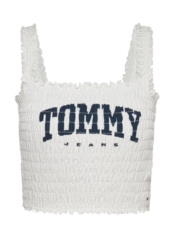 تومي جينز Logo Smock Bralette