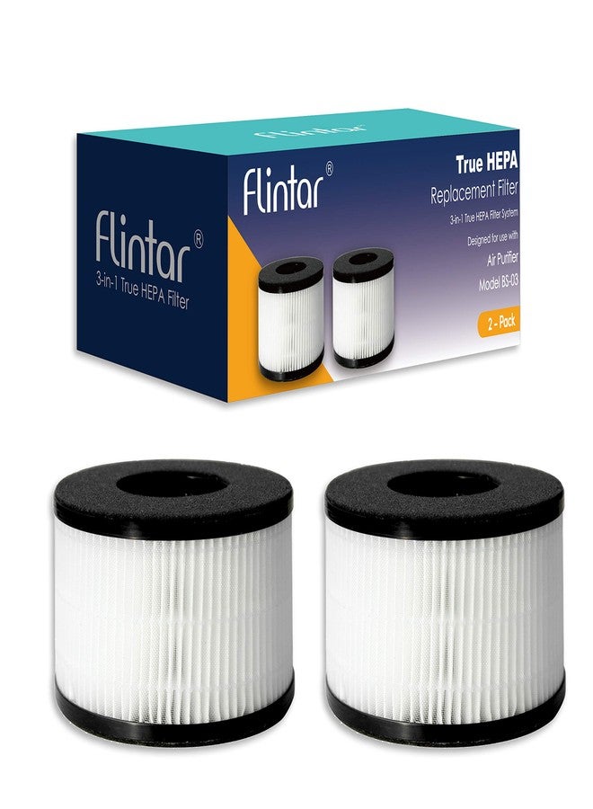 Flintar BS-03 Replacement Filter, Compatible with PARTU and SLEVOO BS-03 HEPA Air Purifier, 2-Pack - Image 1