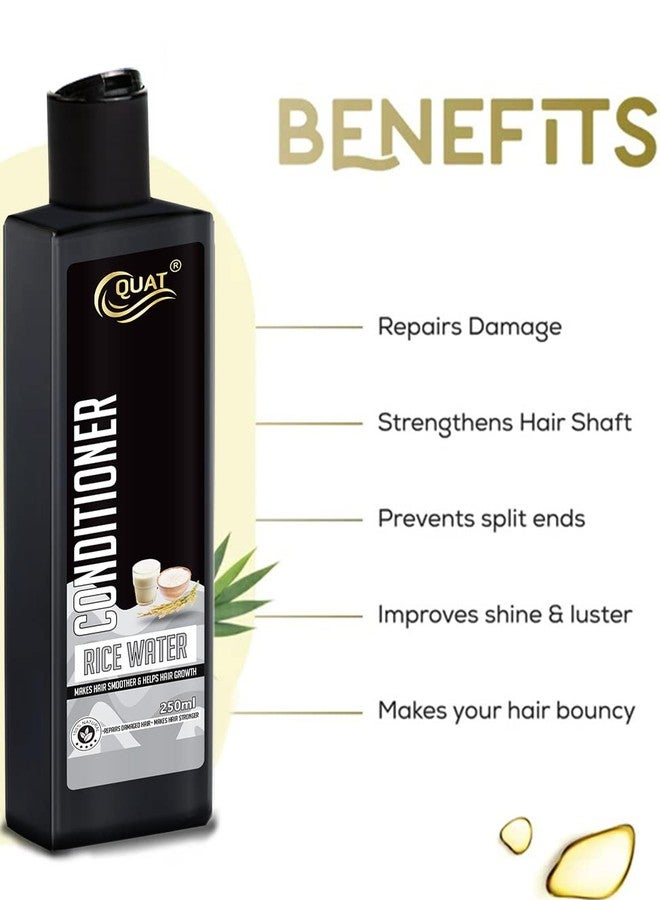 QUAT Rice Water Conditioner, Nourishes, Repair & Shine, For Long and Lifeless Hair, Dream Lengths (250ml) - Image 4