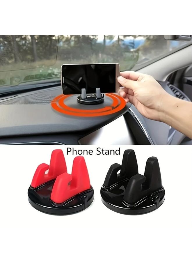 Black 360 Degree Rotatable Universal Car Phone Holder Dashboard Mount Non Slip - Image 2