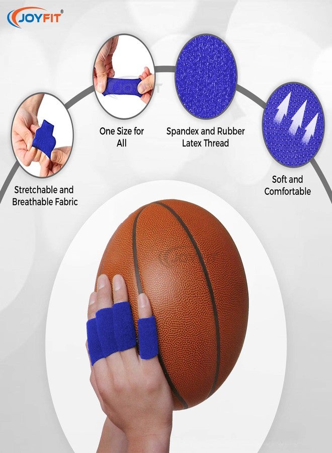 JoyFit ?Spandex Finger Support-Adjustable Pain Relief & Sleeve Protector With Comfortable Cushion Pressure For Cricket,Exercise,Gym Fitness,Volleyball,Badminton & Tennis,Men & Women [10 Pc,Free Size] - Image 2