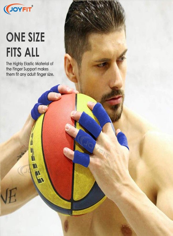 JoyFit ?Spandex Finger Support-Adjustable Pain Relief & Sleeve Protector With Comfortable Cushion Pressure For Cricket,Exercise,Gym Fitness,Volleyball,Badminton & Tennis,Men & Women [10 Pc,Free Size] - Image 5