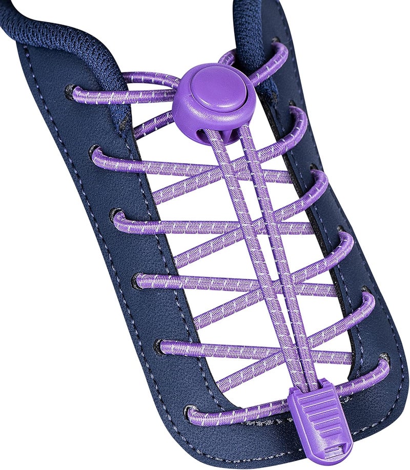 iLiveX No Tie Shoelaces - Elastic Shoe Laces - Lock Shoelaces for Sneakers - One Size Fits All for Adults and Kids - Image 1