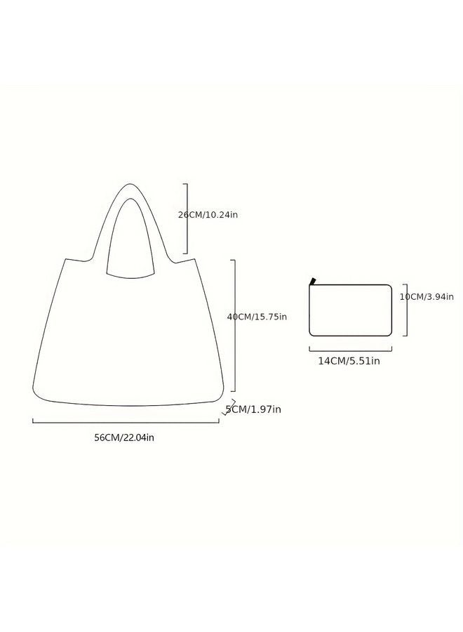 HOMESTAR Durable & Large Capacity Reusable Tote Bag - Chic Oil Painting Design, Foldable, Washable & Easy to Clean Nylon Shopping Bag for Women - Perfect for Supermarket, Kitchen & Dining Essentials - Image 4