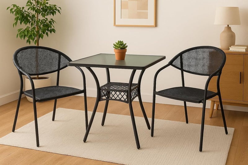 Harmony HomeWeather-Resistant Outdoor Table & Chair Set | Heat & Rain-Resistant Patio Furniture for Balcony, Garden, Backyard & Terrace | Durable & Stylish Seating for All Seasons - Image 1