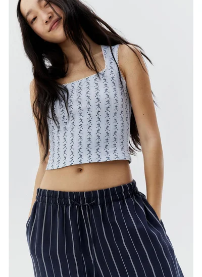 اتش اند ام Picot-trimmed vest top