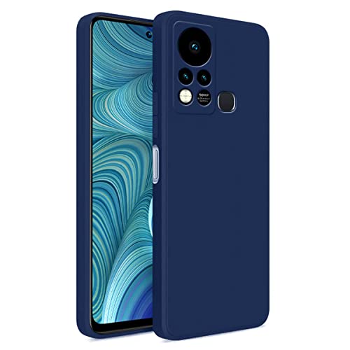 LIRAMARK غطاء خلفي ناعم من السيليكون من LIRAMARK لهاتف Infinix Hot 11S (أزرق) - Image 1