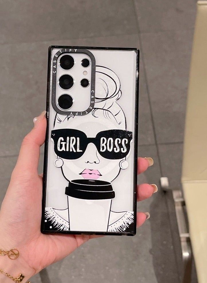 Casetify For Samsung Galaxy S24 Ultra Magnetic Phone Case Coffee Girl Cover - Image 2